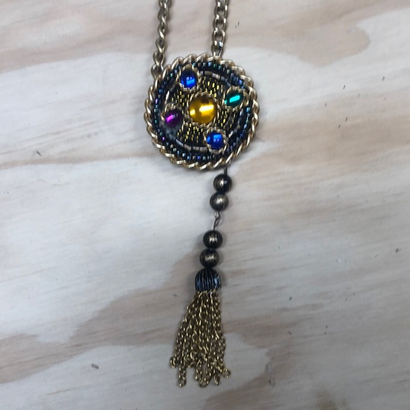 Set of clip earrings and necklace - Picture 3 of 3